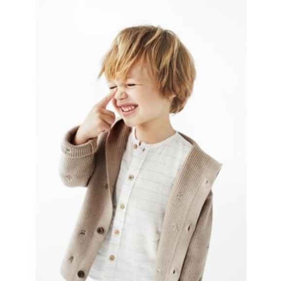 Zara | Linen Blend Pinstripe Button-down Shirt - Picture 2 of 4